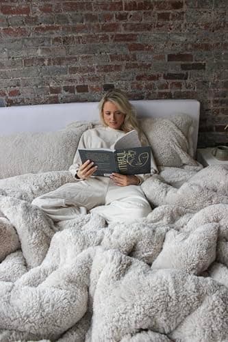 Byourbed Coma Inducer® Oversized King Comforter - The Original Plush - White Sand 5