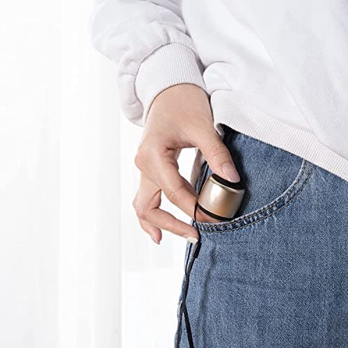 Best Mini Portable Bluetooth Speaker with HD Sound & Bass I Smallest Wireless Bluetooth Speakers for Phone/PC/Tablet I Photo Selfie Button Answer Phone Calls I Cute Tiny Speaker, Gold 6