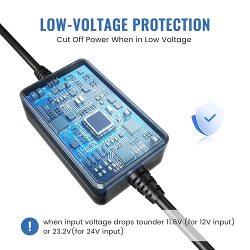 EWAY Type-C USB C Port Dash Cam Hardwire Kit, 3-Lead Acc Hard Wire Kit for Dash Camera 24H Parking Monitor, Low Voltage Protection 12V- 24V to 5V w/Fuses Dashboard Camera Power Supply Cord 11.5ft 6