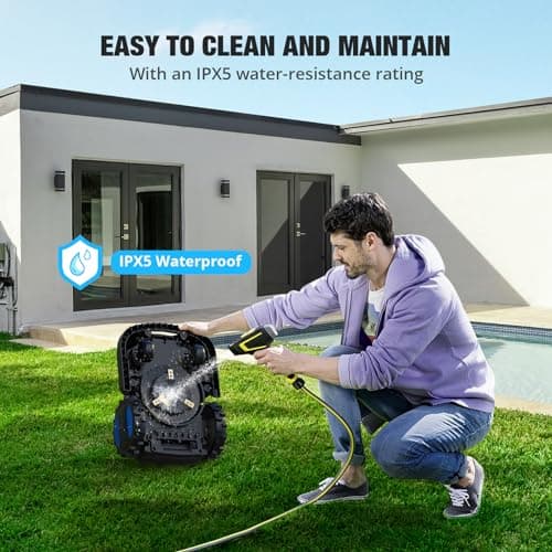 ACFARM 20V 4.0Ah Robotic Lawn Mower 1/4 Acre / 10,890 Sq. Ft, Automatic Lawnmower APP Control with Schedule, Self-Charging, Bluetooth Wi-Fi Connect, Cut to Edge 9