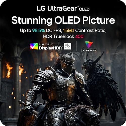 LG 34GX90SA-W 34-inch Ultragear WQHD (3440 x 1440) OLED Curved Gaming Monitor 240Hz, 1ms, NVIDIA G-Sync Compatible, AMD FreeSync Premium, VESA DisplayHDR True Black 400, webOS, USB Type-C, White 9