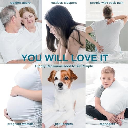 CHOKIT Queen Mattress Topper, Extra Thick Pillow Top Mattress Pad for Back Pain Relief, Cooling Bed Topper Mattress Cover with 8-21 Inch Deep Pocket 7