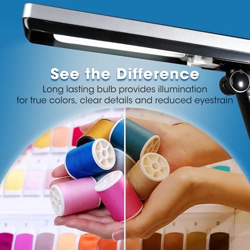 OttLite 13W Slimline Desk Lamp - Home, Office, Bedroom, or Reading (Black) 5