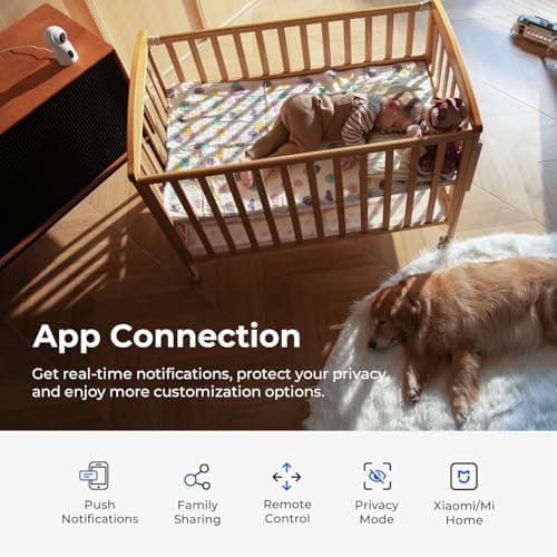 IMILAB C30 Dual 3K+3K Indoor Security Camera, 360° Pan Tilt Pet/Baby/Kid Camera, Room Cam w/Human & Pet Tracking, Smoke Detection, Color Night Vision, 5G WiFi Plug-in Cam, Wall Mount, No Monthly Fee 7