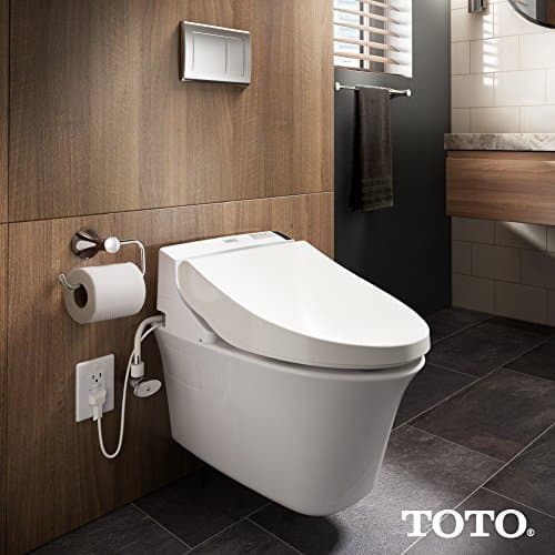 TOTO SW2043R#01 C200 Round Electronic Bidet Toilet Cleansing Water, Heated Seat, Deodorizer, Warm Air Dryer, and PREMIST, Cotton White 21