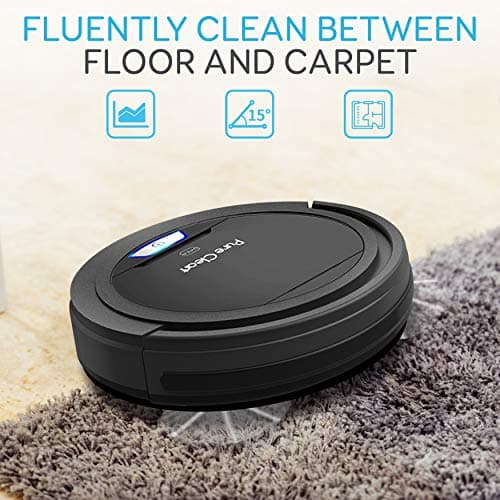 SereneLife Pure Clean Robot Vacuum Cleaner - Upgraded Lithium Battery 90 Min Run Time - Automatic Bot Self Detects Stairs Pet Hair Allergies Friendly Robotic Home Cleaning for Carpet Hardwood Floor 6