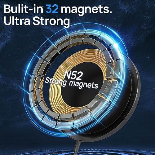 Magnetic Wireless Charger,MagEase 15W Wireless Charger Magnetic Compatible with iPhone 17/16/15/14/13/12 Series and AirPods 3/2/Pro, Charging Pad with USB-C Cable and USB-A Converter (Pink) 4