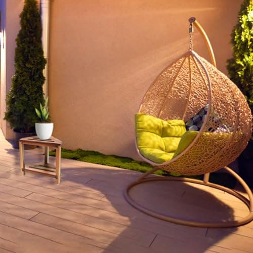 IBosins Corner Shower Stool with Storage Shelf Shower Foot Rest for Shaving Legs Small Bench for Inside Shower to Sit on Bath Seat - Acacia Wood 6