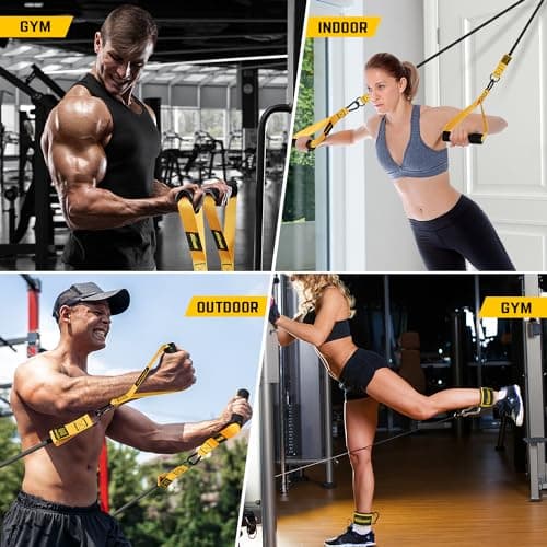 KUZARO Heavy Resistance Bands for Working Out, 300lbs/360lbs Heavy Exercise Bands with Handles, Resistance Bands for Men, Weight Bands Set for Muscle Training, Strength, Yoga, Home Workout Equipment 7