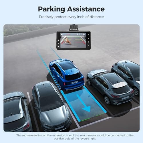 AZDOME M01 Dual Dash Cam Front and Rear with Free 64GB Card, 3" Screen Dual Dashboard Camera for Car, Built-in ADAS G-Sensor, 24H Parking Mode Car Camera (M01 Pro) 5