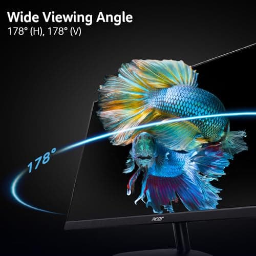 acer SB240Y G0bi 23.8" IPS Full HD Ultra-Slim Edge-to-Edge Gaming Office Monitor | Adaptive-Sync Support (FreeSync Compatible) | Up to 120Hz Refresh | 1ms (VRB) | Tilt | HDMI & VGA Ports | Black 7