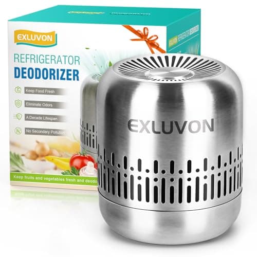 Exluvon Refrigerator Deodorizer,Lasts for 10 Years,Fridge Deodorizer Kitchen Gadgets Odor Eliminator for Fridge & Freezer, Room,RV and New Home,More Effective Than Baking Soda Charcoal Air Purifier