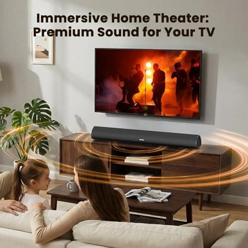 BESTISAN 100 Watt 40 Inch TV Sound Bar, Home Theater System Wired and Wireless Soundbar Speaker(Bluetooth 5.0, 105dB, Dsp Audio, Bass Adjustable, Wall Mountable) 6