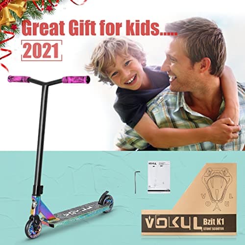 VOKUL K1 Pro Trick Scooter | Stunt Scooter, for Kids 8 Years and Up,Teens,Adults - Best Entry Level Freestyle Stunt Scooter for,Boys,Girls - Freestyle Skate Park Street Scooter 8