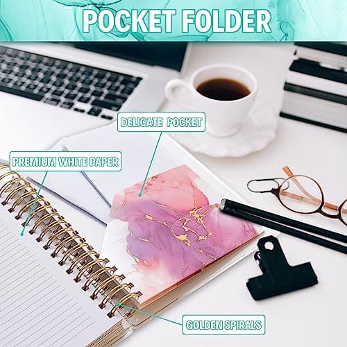 Planner 2026-2027, Large 18 Months Academic Daily Weekly Monthly Planner Yearly Agenda Jan. 2026–June. 2027, 7.9" x 9.8", Page Tabs, Separator Page, Pocket Folder, Bookmark, Stickers, Sticky Note Set 7