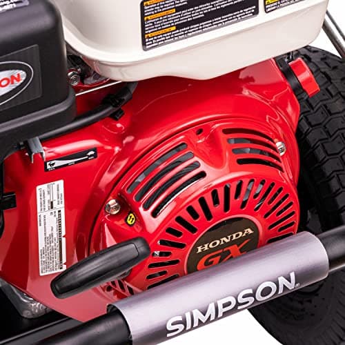 Simpson Cleaning PS60869 PowerShot 4000 PSI Gas Pressure Washer, 3.5 GPM AAA Triplex Pump, Honda GX270 Engine, Includes Spray Gun, Wand, 5 QC Nozzle Tips, 3/8-inch x 50-Foot Monster Hose, 49-State 15