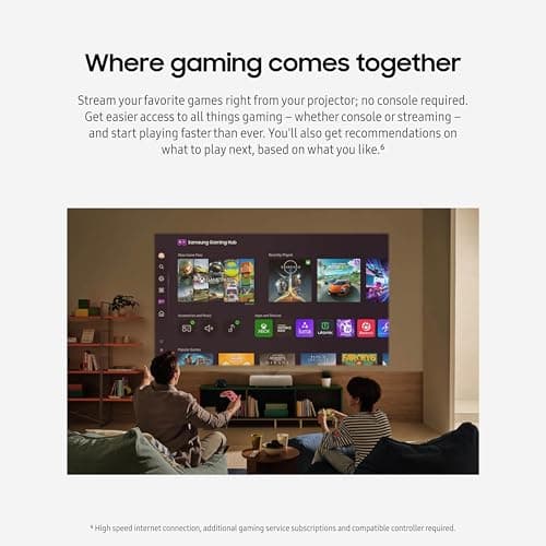 Samsung 130-Inch Class LPU9D Series The Premiere Ultra Short Throw 4K AI Smart TV Triple Laser Projector for Home Theater w/ Gaming Hub, Vision Boost, Powerful Sound, Alexa Built-In, SP-LPU9DSA, 2024 8