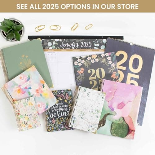 bloom daily planners HARDCOVER 2025 (8.5" x 11") Calendar Year Day Planner (January 2025 - December 2025) - Passion/Goal Organizer - Monthly & Weekly Inspirational Agenda Book - Eucalyptus, Green 7