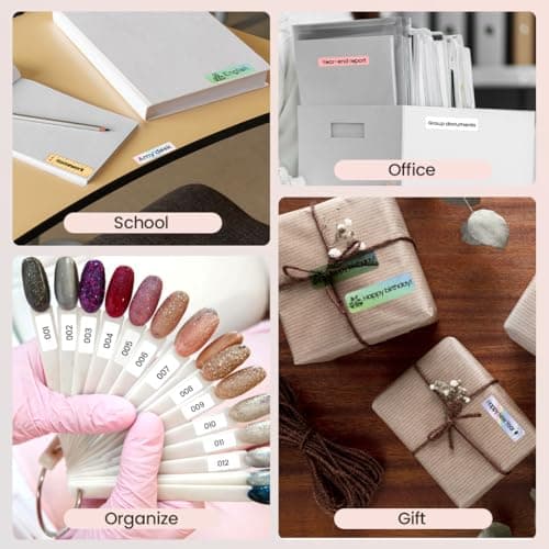 Phomemo Label Maker Machine, D30 Portable Handheld Bluetooth Mini Label Printer, Multiple Templates Smartphone Thermal Small Label Makers for Kid School Items, Classroom Teacher Supplies, Easy to Use 7