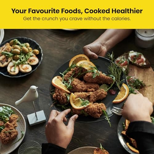 Chefman TurboFry 2-Quart Air Fryer, Dishwasher Safe Basket & Tray, Use Little to No Oil For Healthy Food, 60 Minute Timer, Fry Healthier Meals Fast, Heat And Power Indicator Light, Temp Control, White 6