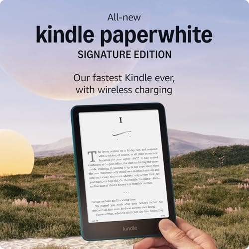 Amazon Kindle Paperwhite Bundle: Includes, Amazon Kindle Paperwhite Signature Edition 32GB | Jade, Plant-Based Leather Cover & Wireless Charging Dock | Jade 7