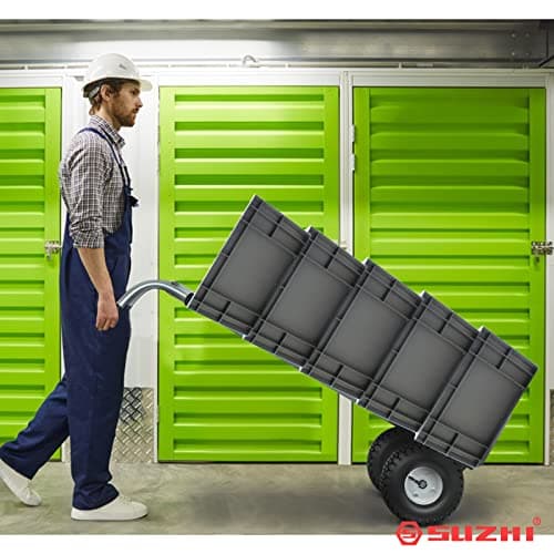 SuZhi Large Wheel Hand Truck/Two Wheel Appliance Dolly Cart / 600lb Load/Heavy Duty/for Equipment/Furniture/Electrical Appliances/Large Cartons/Warehouse 7