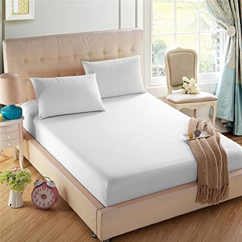 4U'LIFE 2-Pack Fitted Sheets,Prime 1800 Series, Ultra Soft & Comfortable, Double Brushed Microfiber, (White, 2-Pack Twin) 2