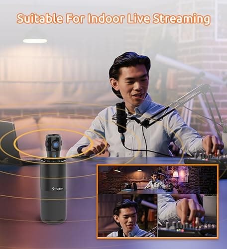 TOUCAN 360-Degree Video Conference Camera, 1080p HD Webcam with 4 Noise Reduction Mics, Speaker, AI Tracking, Works with Zoom, Google Voice, Microsoft Teams and More, for PC/Mac/Tablet 9