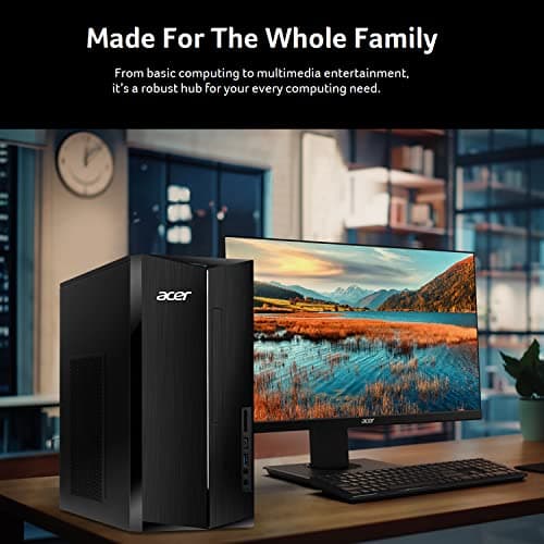 acer Aspire TC-1780-UA92 Desktop | 13th Gen Intel Core i5-13400 10-Core Processor | 8GB 3200MHz DDR4 | 512GB M.2 2280 PCIe Gen 4 SSD | SD Card Reader | Intel Wi-Fi 6E AX211 | Windows 11 Home,Black 6
