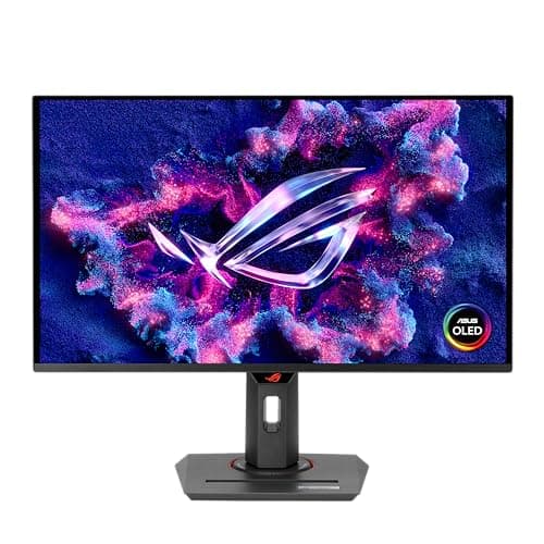 ASUS ROG Strix 26.5” 1440P QD-OLED Gaming Monitor (XG27ACDNG) -QHD (2560x1440), 360Hz, 0.03ms, Custom Heatsink, OLED Care+, G-SYNC Compatible, 99% DCI-P3, DisplayWidget, AI Gaming, 3yr Warranty 8