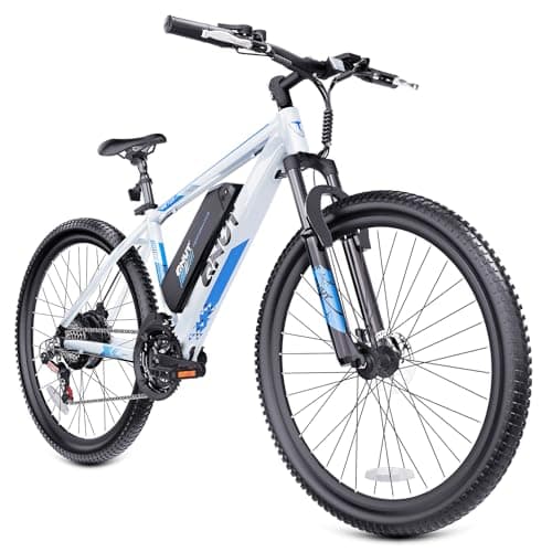 Totem Electric Bike for Adults, 750W Peak 26" Ebike for Men Women Teens with 375WH, 21 Speed, 20Mph, Up to 40Miles Front Suspension, Commuting E-Bike Mountain Bicycle