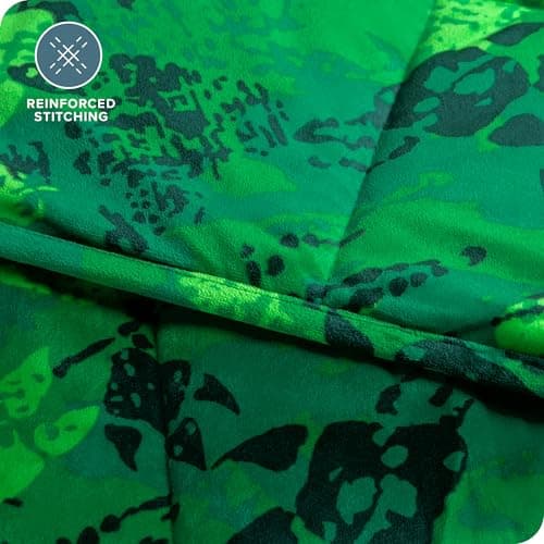 Bare Home Weighted Blanket Twin or Full Size 10lb (40" x 60") - Minky Fleece - Premium Heavy Blanket Nontoxic Glass Beads (Dinosaur, 40"x60") 7