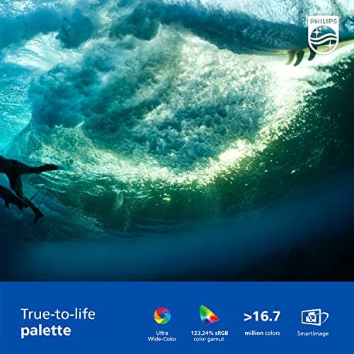 Philips 34E1C5600HE 34" UltraWide QHD 21:9 Monitor with Built-in Windows Hello Webcam & Noise Canceling Mic, USB-C Docking, Stereo Speakers, 100Hz, 4-Year Advance Replacement,Black 5