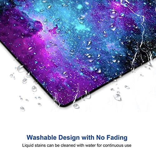 EASTSMOOTH Gaming Mouse Pad,Blue Purple Galaxy Nebula Universe Space Non-Slip Rubber Base Mouse Pads For Computers Laptop Office, 9.5X7.9X0.12 Inch(240Mm X 200Mm X 3Mm) 5