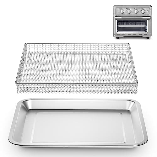 Stainless Steel Air Fryer Basket and Tray,Compatible with Cuisinart Airfryer TOA-060 and TOA-065