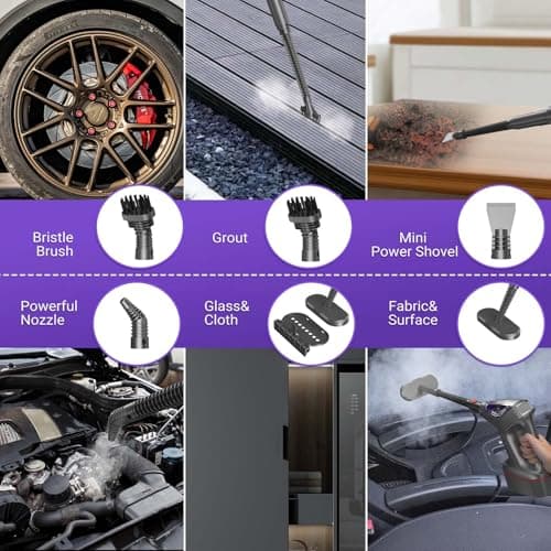 Steam Mop for Floor Cleaning, Heavy Duty 29-in-1 Steam Cleaner for Home with Detachable Handheld Steamer, for Hardwood, Tile, Walls, Grout, Windows, Furniture and Decks 9