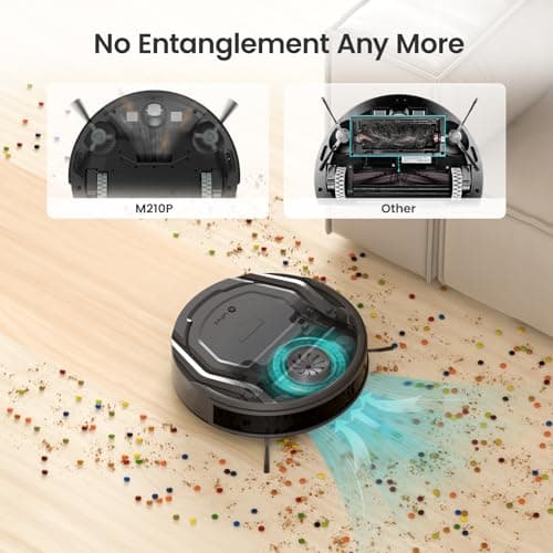 Lefant M210 Pro Robot Vacuum, 4000Pa Suction, 200 Mins Runtime, Quiet, Ultra-Slim, Self-Charging Robotic Vacuum Cleaner, WiFi/App/Alexa Control, Ideal for Pet Hair & Hard Floors 6