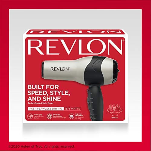 REVLON Turbo Hair Dryer | 1875 Watts of Maximum Shine, Fast Dry (Silver) 6