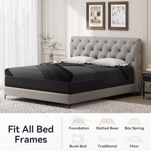 BedsPick Queen Mattress, 12 Inch Memory Foam Mattress for Pressure Relief, Medium Feel, Cooling Gel Memory Foam with Washable Cover, CertiPUR-US Certified 5