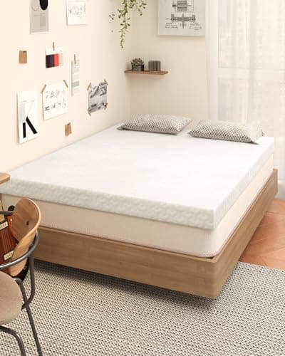 Slumbrae 4 Inch Twin XL Mattress Topper, 40D High-Density Memory Foam Mattress Topper Twin Extra Long for Dorm Beds, 320GSM Bamboo Viscose Cover Non-Slip Washable College Bed Topper, Gold