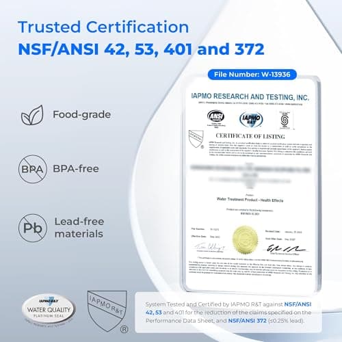 Waterdrop Electric Water Filter Pitcher, Reduce 99.6% of Lead and 45+ Impurities, 200-Gallon Rechargeable Water Dispenser, Instant 15-Cup Countertop System, NSF/ANSI 401&53&42&372, Does not Lower TDS 6