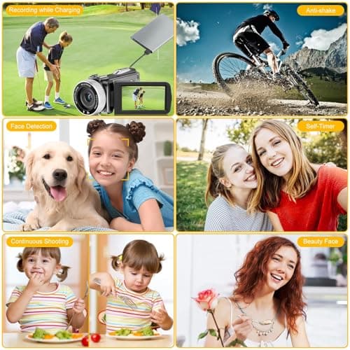 4K Video Camera Camcorder - 48MP 30FPS with Wireless Lavalier Mic & External Mic | 3" Ultra HD Screen, 18X Digital Zoom | Vlogging/YouTube Recorder + 32GB SD Card Included 7