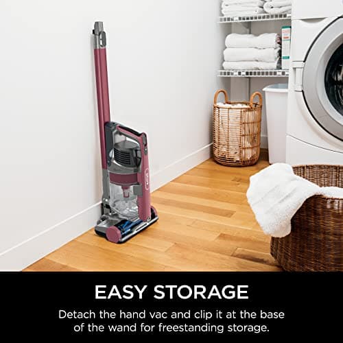 Shark Cordless Vacuum Cleaner, HEPA Filter, Lightweight, Portable, Rechargeable, Pet Hair Pickup, Removable Handheld, Crevice, Upholstery & Dusting Brush Included, 40-min runtime, Red, IZ362H 9