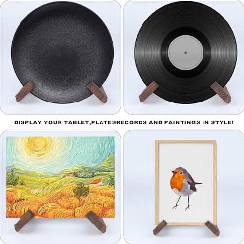 JOCAHULFX Cookbook Stand, Multifunctional Display Holder for Counter, Wooden Recipe Book Holder 7