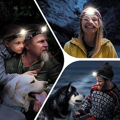 Foxelli LED Headlamp Flashlight for Adults & Kids, Running, Camping, Hiking Head Lamp with White & Red Light, Comfortable Headband, Lightweight & Waterproof, 3 AAA Batteries 6