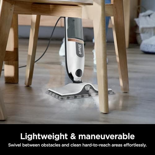 Shark SteamSpot Steam Mop with Steam Blaster Technology, 3 Steam Modes, 2 Washable Pads, XL Removable Water Tank, Lightweight, Steam Cleaner for sealed Hard Floors, Hardwood, Tile, Laminate, S2001 7