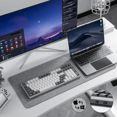 Redragon BK7114 Low-Profile Wireless Computer Keyboard, 98 Keys Slim Office PC Scissors Mechanism Keyboard w/ 2.4G BT Wireless Connection, Tactile Quiet Keystroke, Mixed Color Keycaps 7