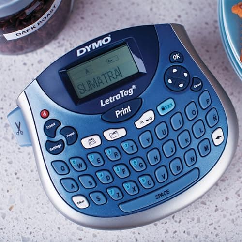 DYMO LetraTag Bundle, Handheld 100T Printer, Portable, QWERTY Keyboard, Includes 13ft Black on White Labels and 13ft Black on Clear Labels - Home Organization, Crafting, Labeling 5