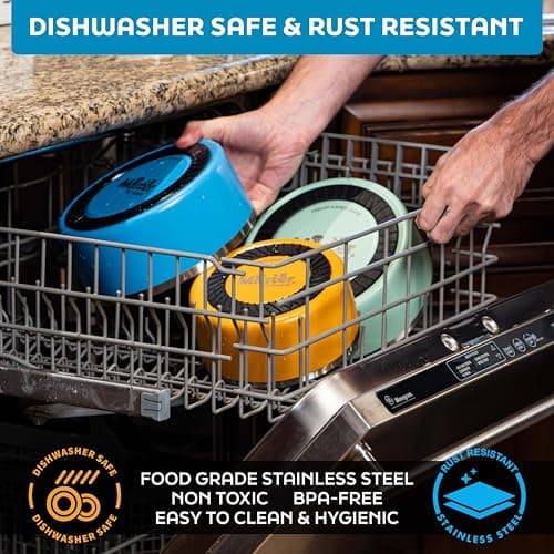 Master Pet Supply Stainless Steel Dog Bowls - 32 oz, Heavy Duty - Black Velvet, Double Wall Extra-Thick Insulated, Non-Slip Pet Water Bowl for Dogs, Cats & Pets, Anti Rust Metal, Dish Washer Safe 6