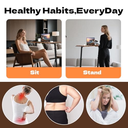 HOMELYM Treadmill Desk Small Adjustable Height Standing Desk for Walking Pad, Trainer Stand Table for Indoor Bike, 32/47 Inch Portable Bar for Treadmill Walking Pad Spin Bike Exercise Equipment 8